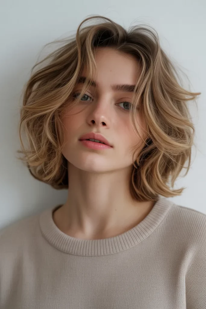 Airy Messy Bob with Soft Volume