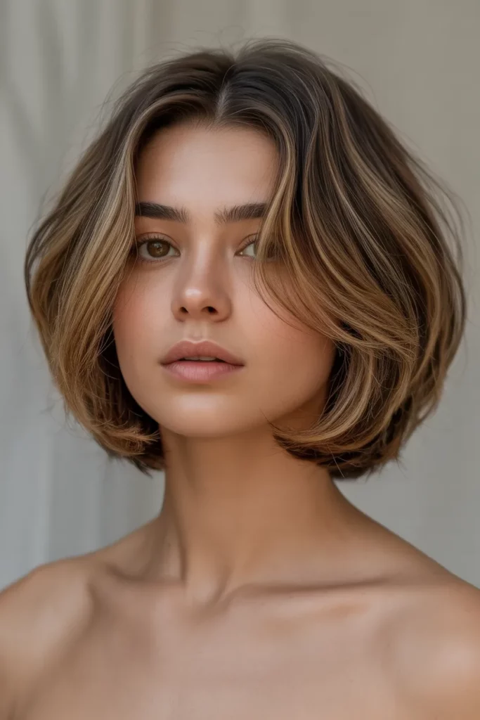 Chin-Length Kitty Bob with Volume