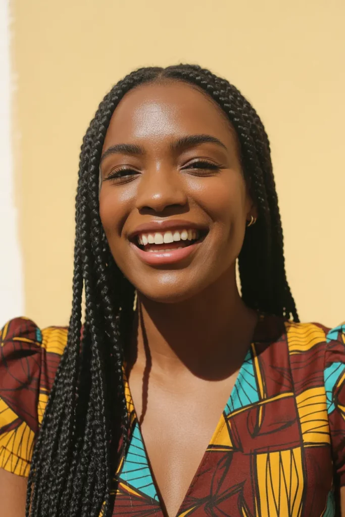 Chunky Triangle Box Braids