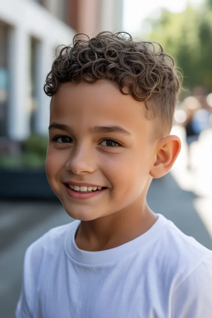 Curly Crop with Taper