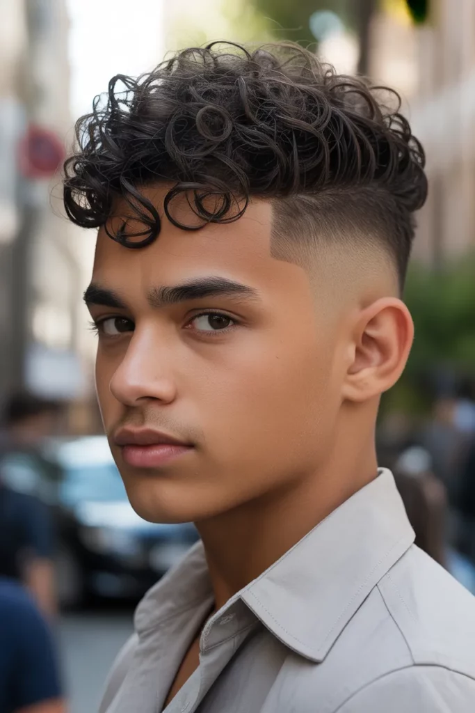Curly Pompadour