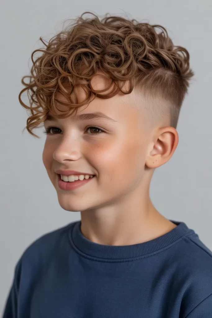 Curly Undercut for Kids