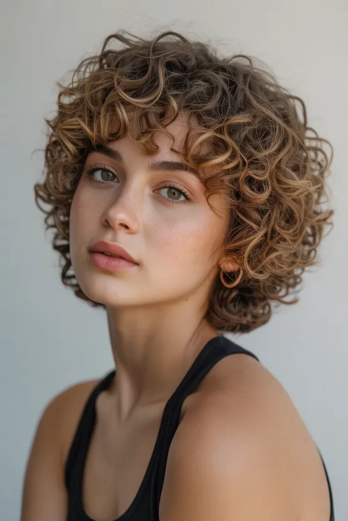 Curly Wolf Cut