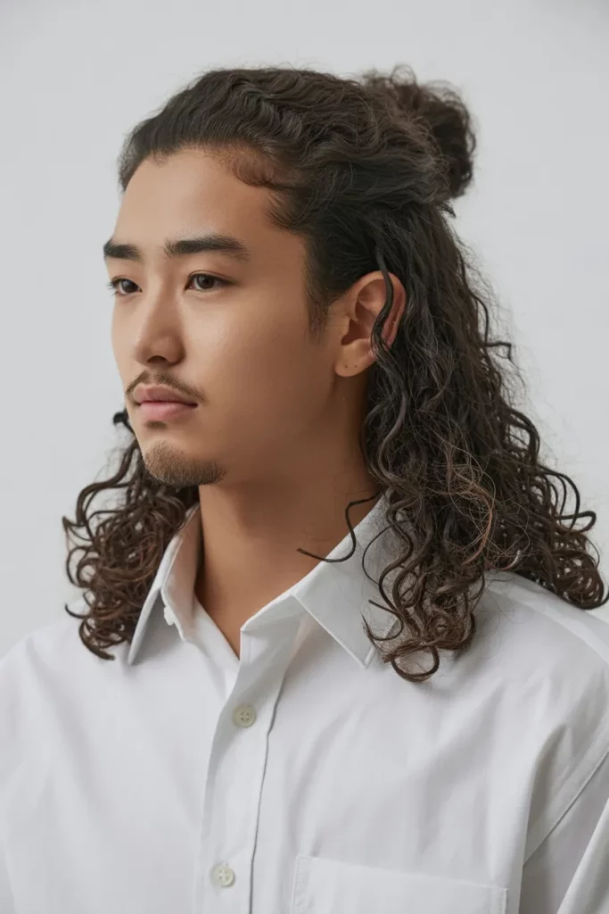 Half-Up Man Bun