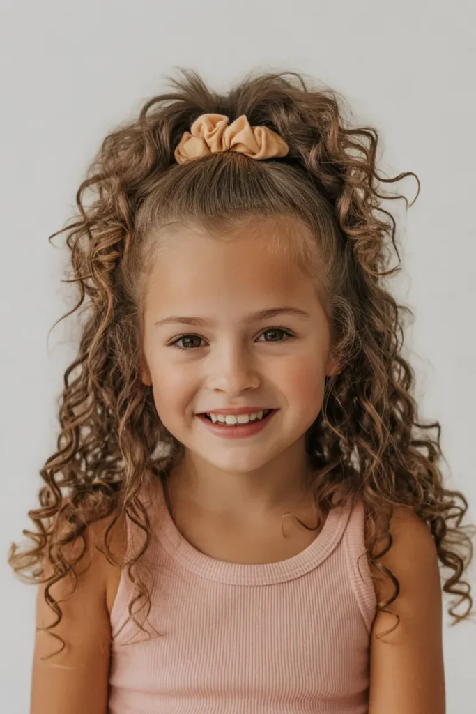 Half-Up Puffy Ponytail