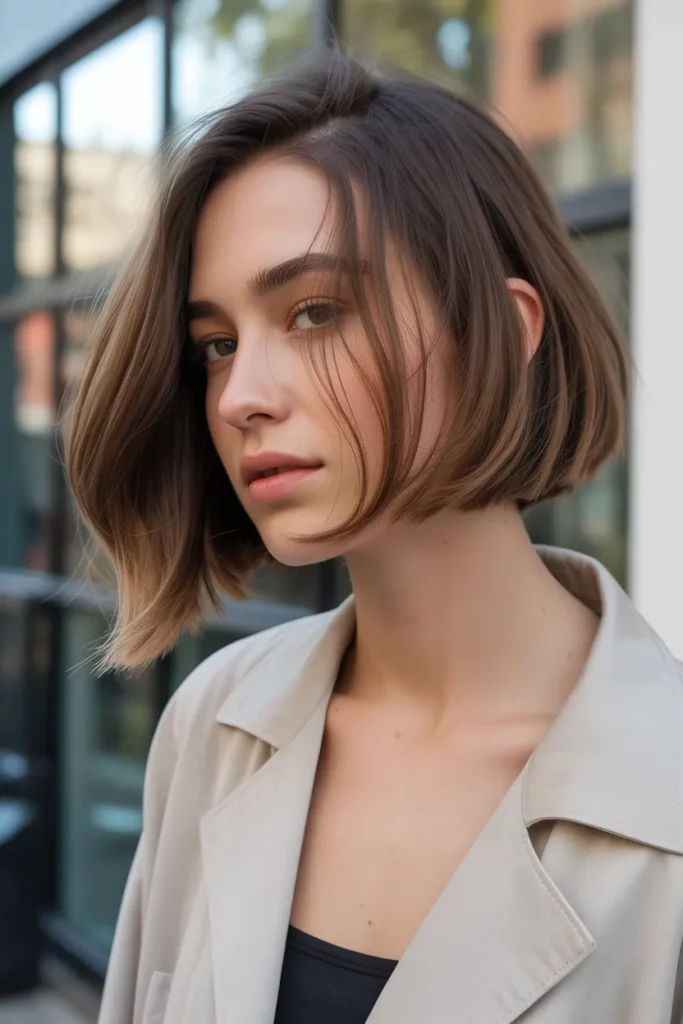 Inverted Bob with Feathered Layers