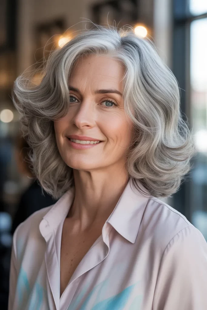 Layered Shoulder-Length Waves