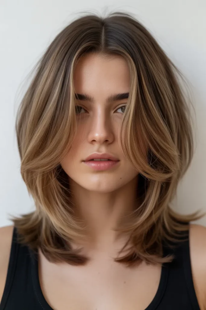 Medium Kitty Cut with Face-Framing Layers