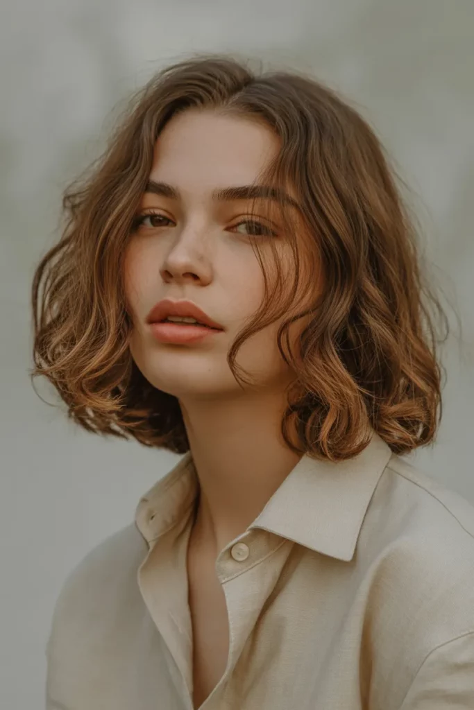 Mid-High Messy Ponytail with Soft Volume