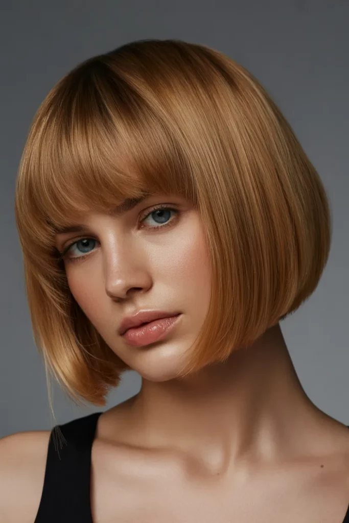 Rounded Kitty Bob with Polished Layers