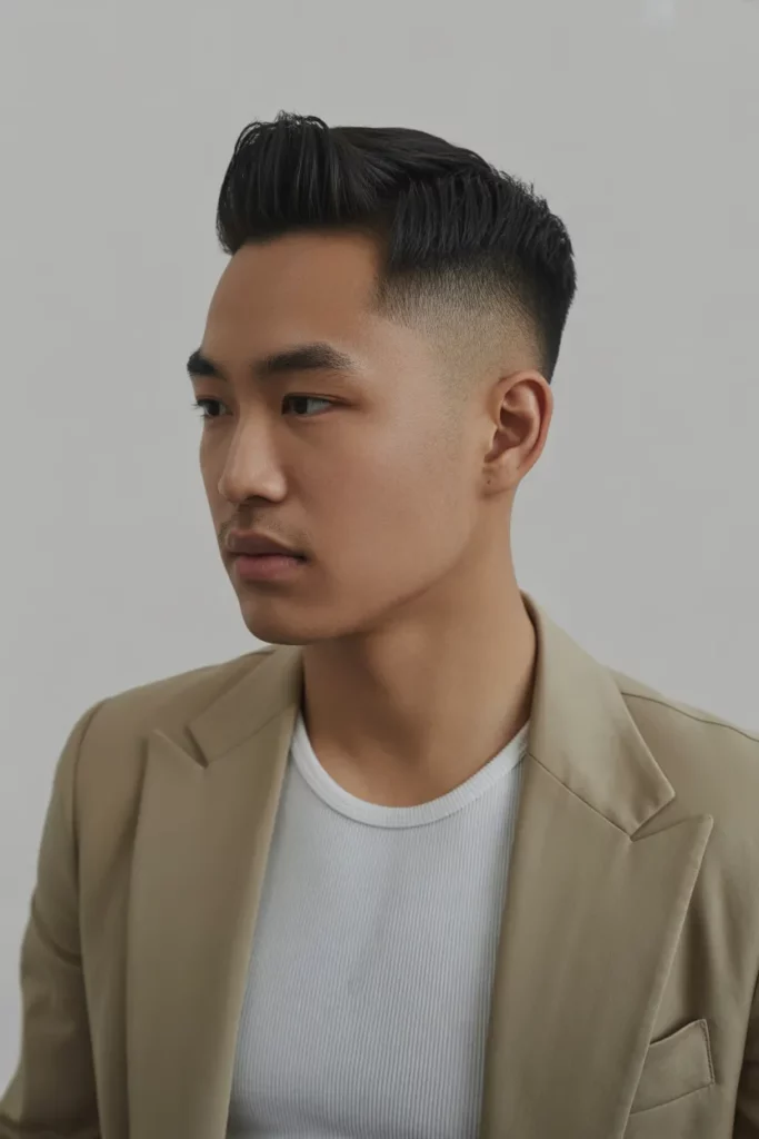 Short Pompadour with Fade