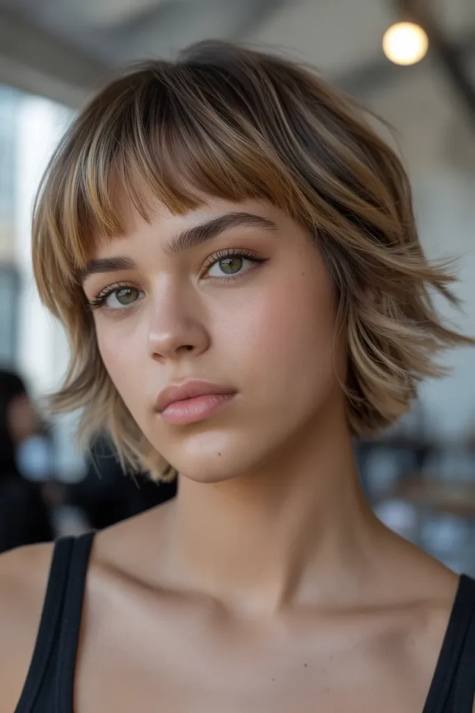 Short Shag with Baby Bangs