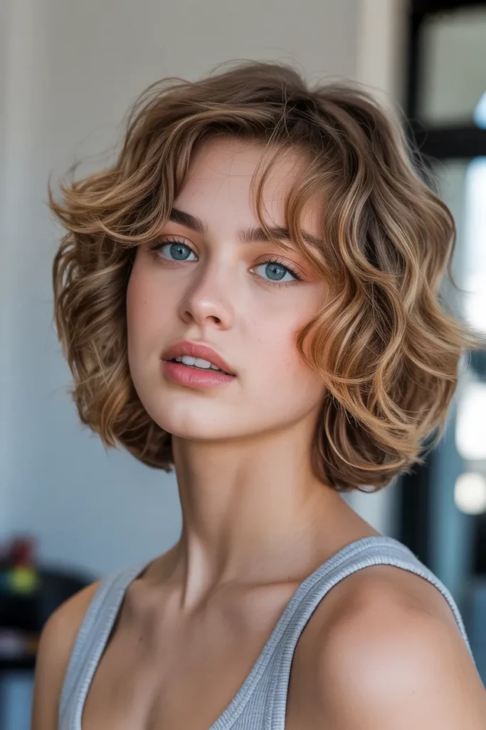 Short Wavy Shag with Texture