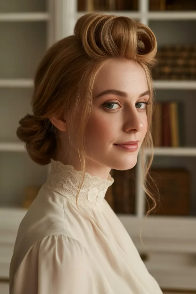  Soft Edwardian Pompadour