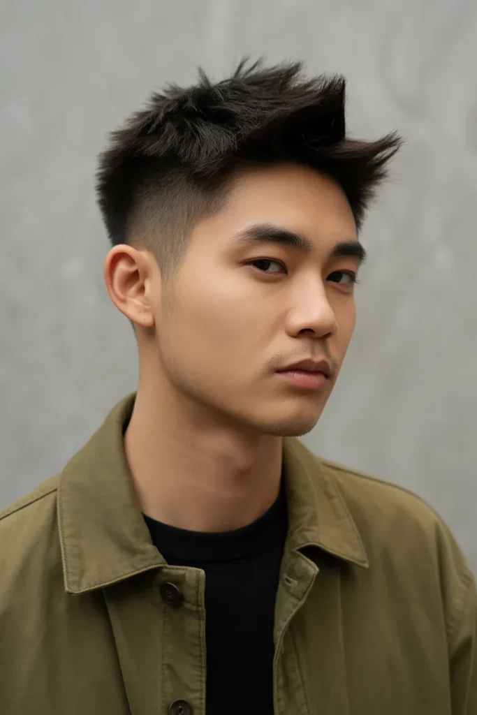 Spiky Crop with Tapered Sides