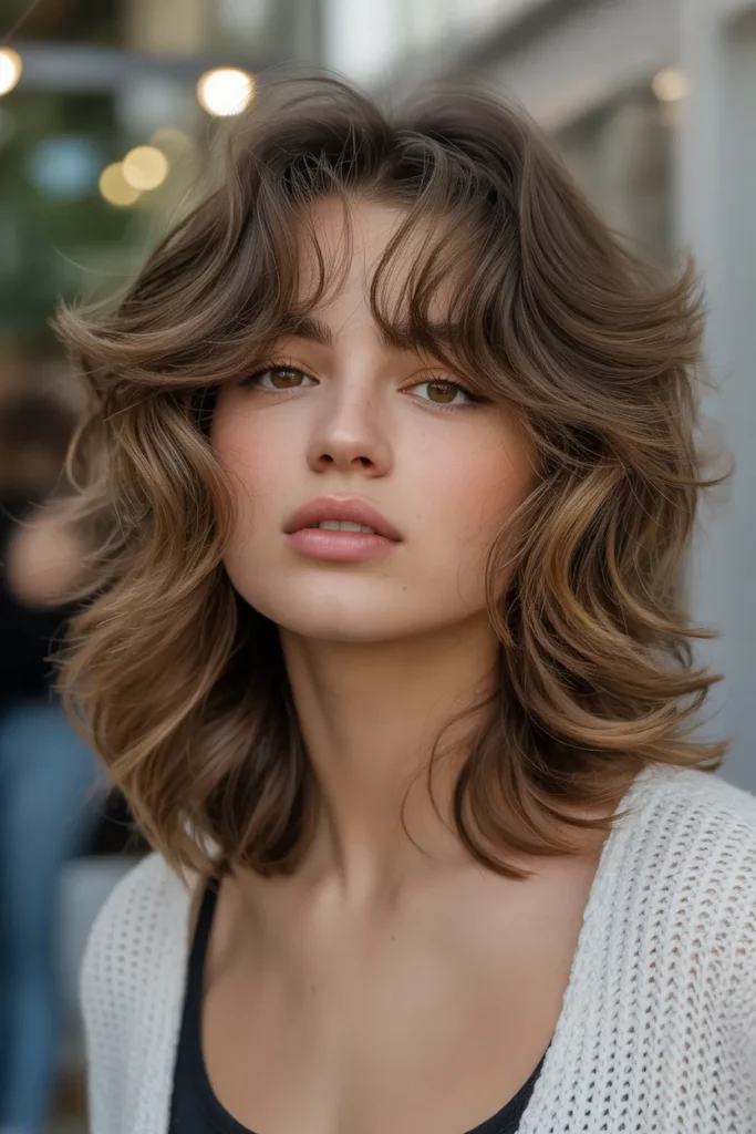 Textured Wolf Cut with Volume