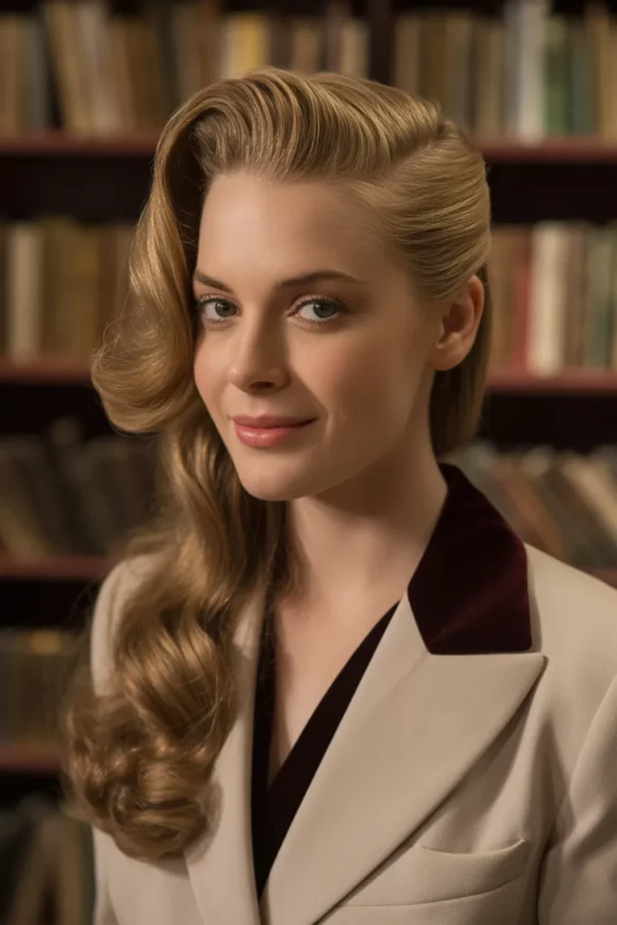 The 1940s Side-Swept Pompadour