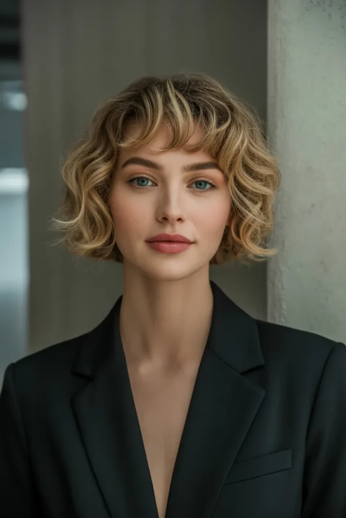 The A-Line Curly Bob