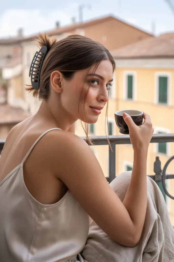 The Accessorized Claw Clip Updo