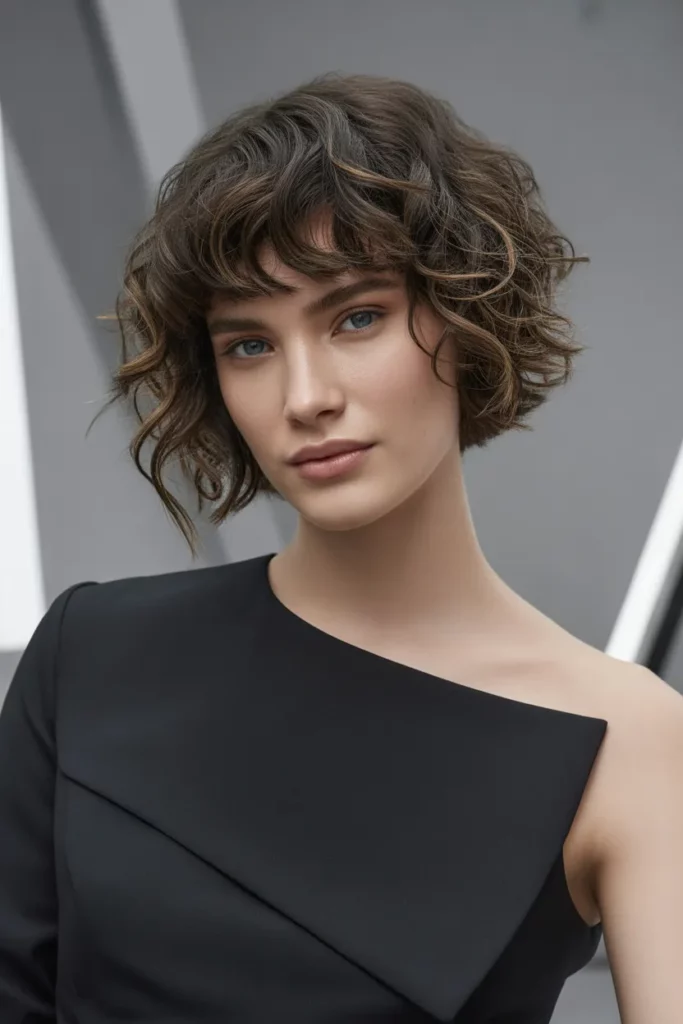 The Asymmetric Bob with Angular Bangs