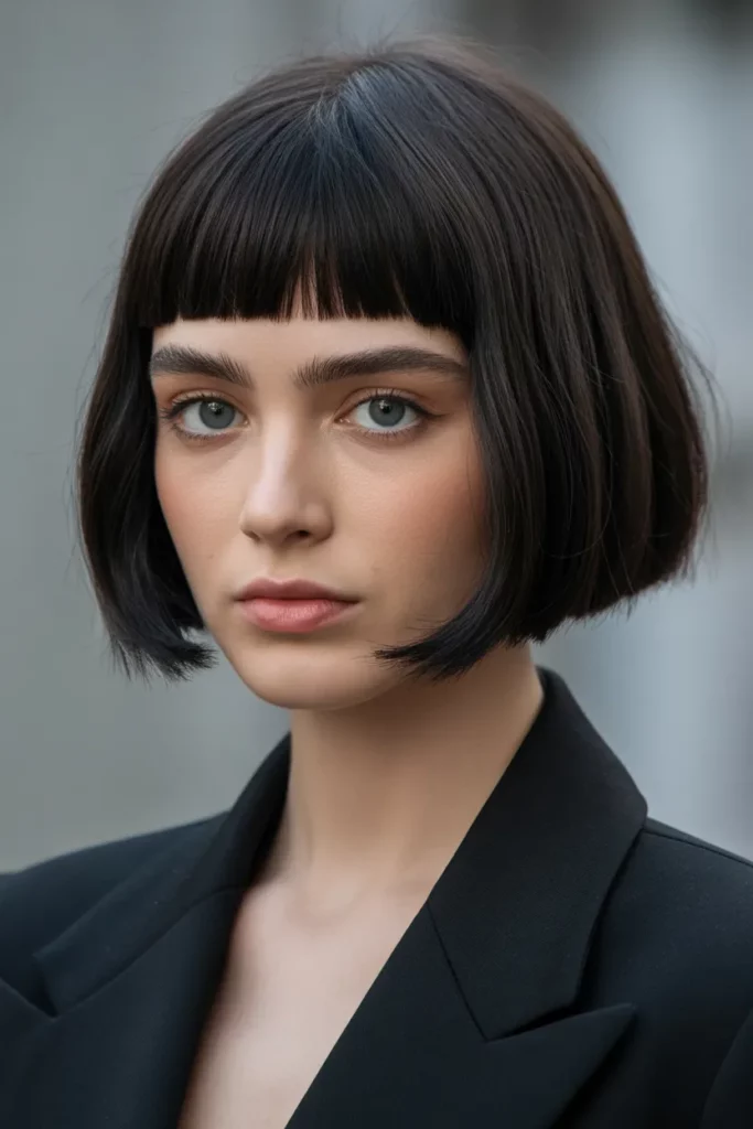 The Blunt Bob with Micro Bangs