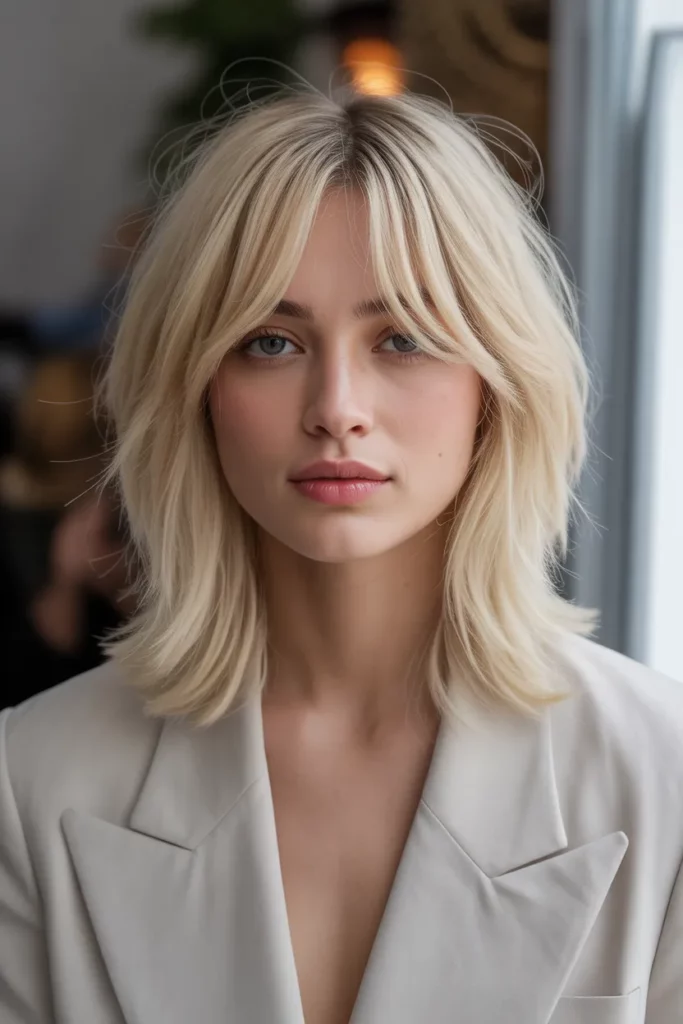 The Bob with Curtained Bangs and Layers