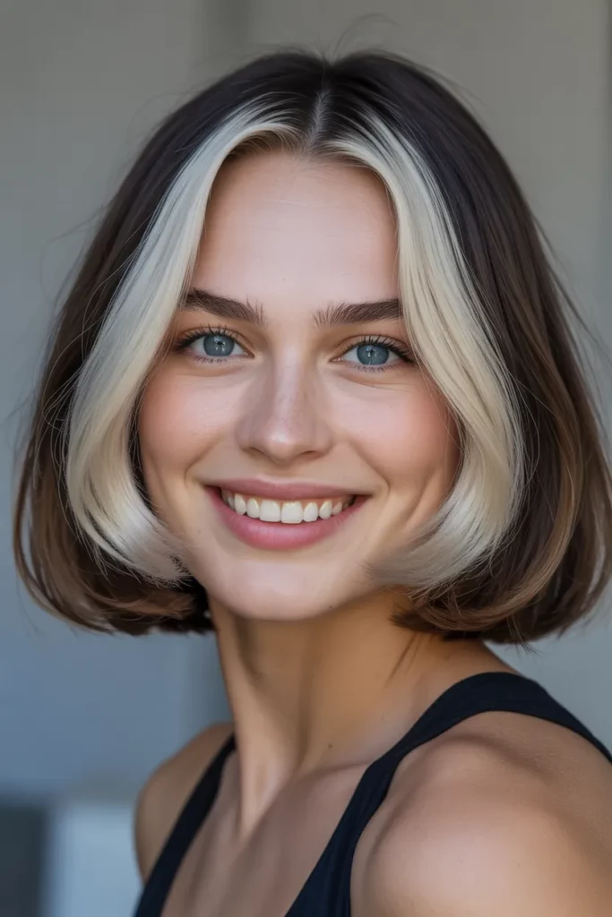 The Bob with a Face-Framing Money Piece