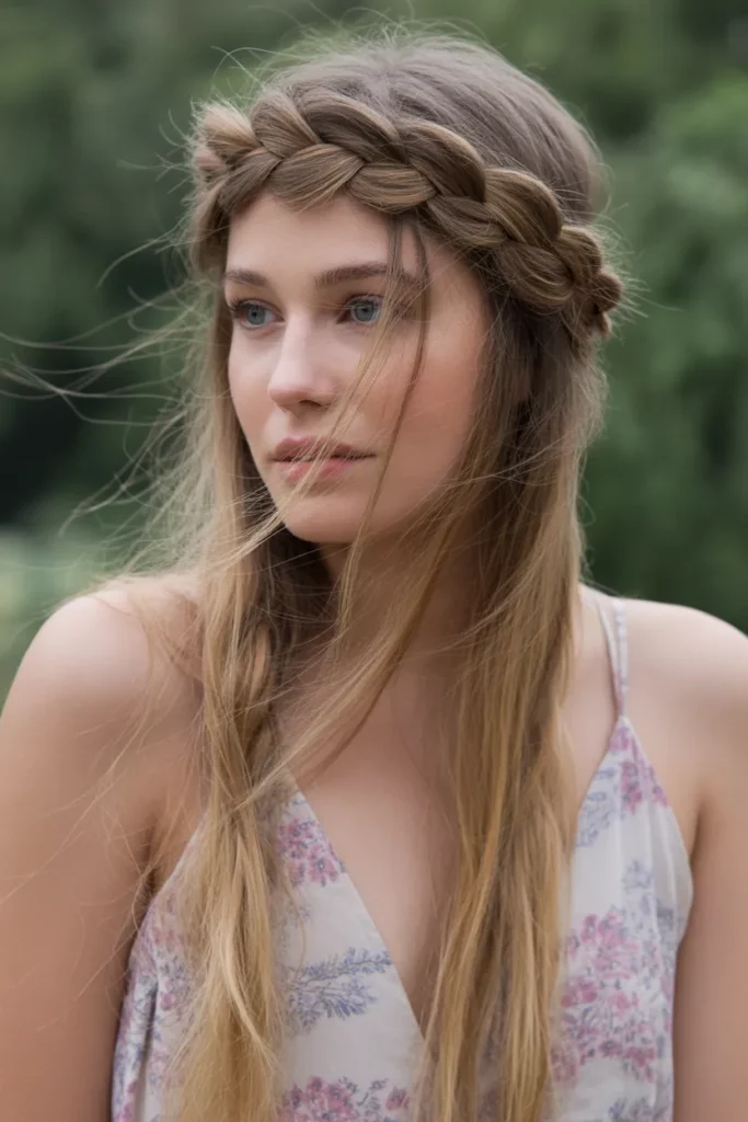 The Bohemian Crown Braid