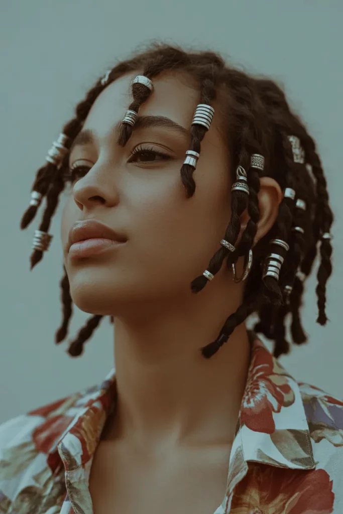 The Bohemian Look with Rings and Cuffs