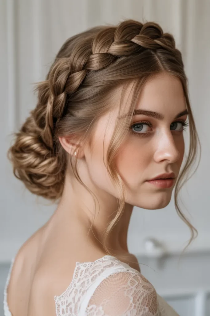 The Braided Halo Bun