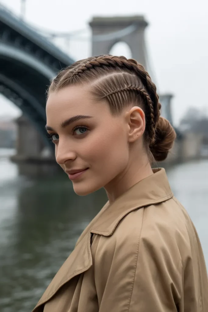 The Braided Hawk with a Low Bun
