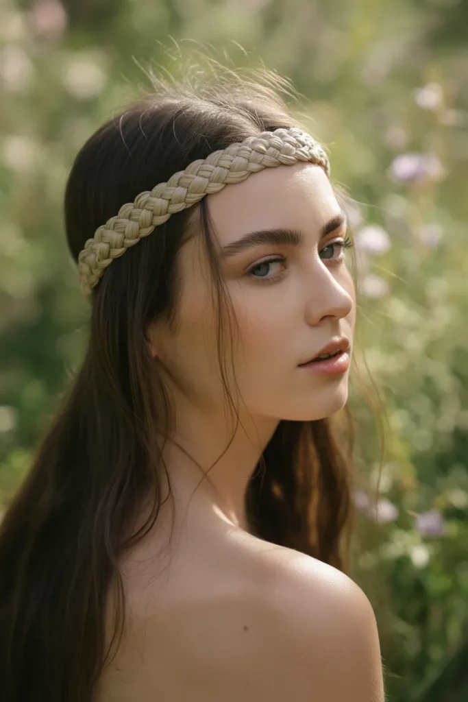 The Braided Headband Updo