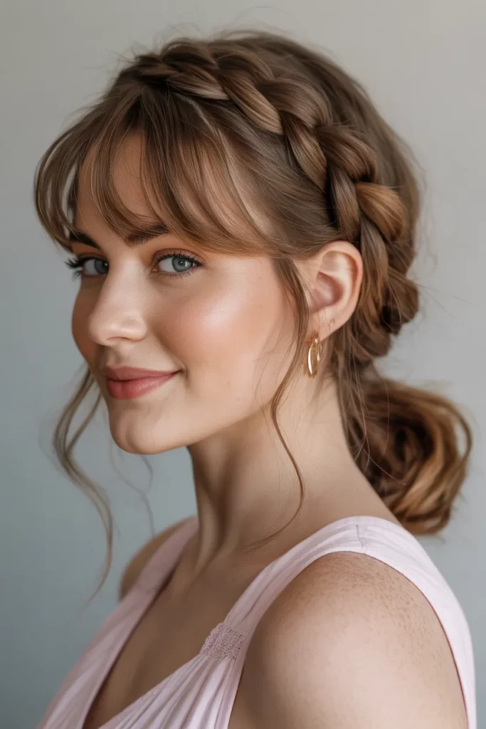 The Braided Headband with Wispy Bangs