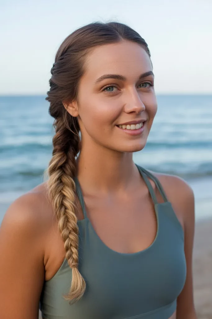 The Braided Low Ponytail