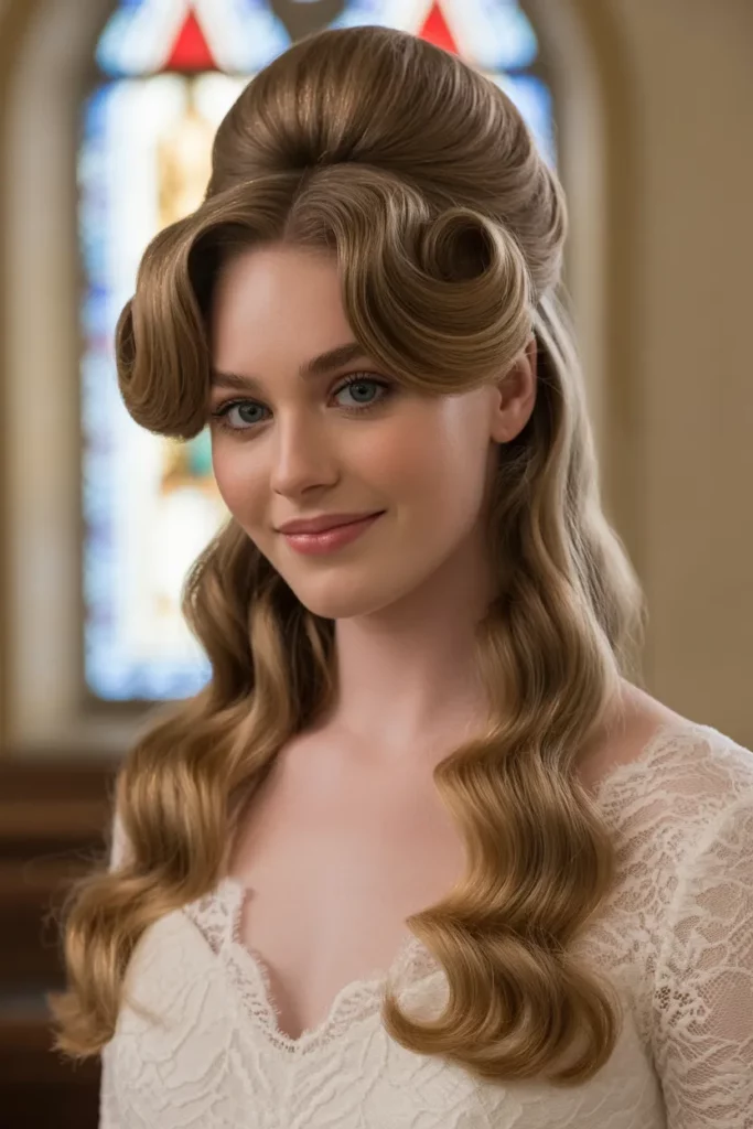 The Bridal Finger Wave Bouffant