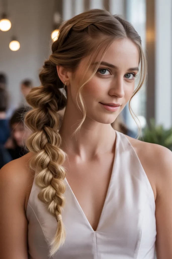 The Bubble Braid Updo