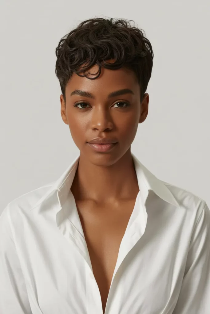 The Chic Curly Pixie