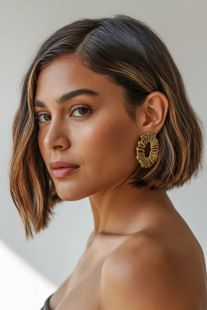 The Classic Chin-Length Bob with a Twist