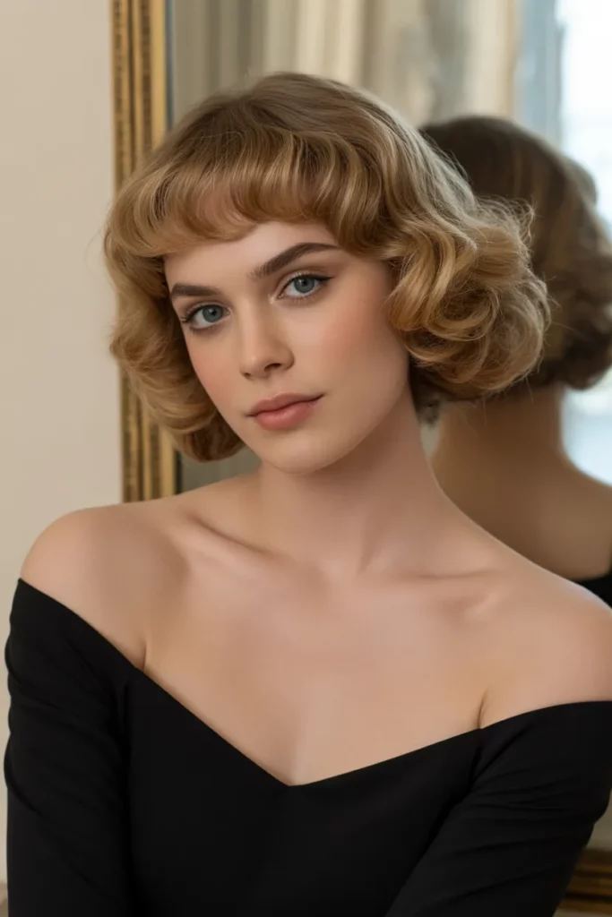 The Curly Bardot Fringe with Lob