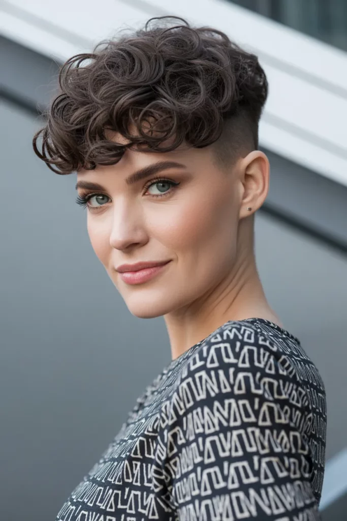 The Curly Fringe with Tapered Sides