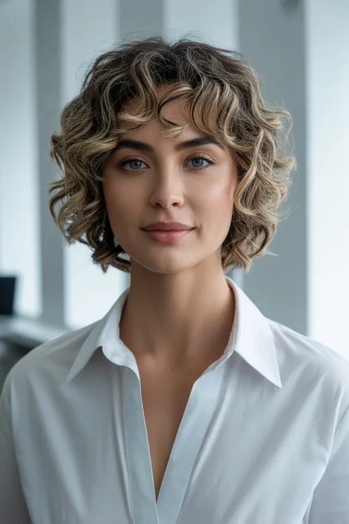 The Curly Lob with Face-Framing Layers