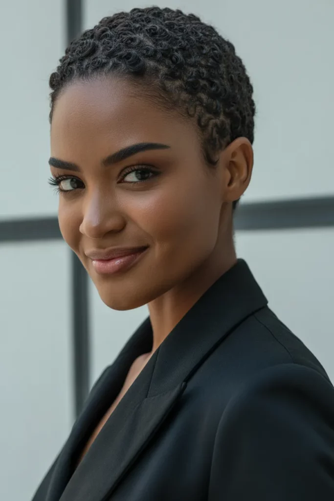 The Curly Pixie Box Braids