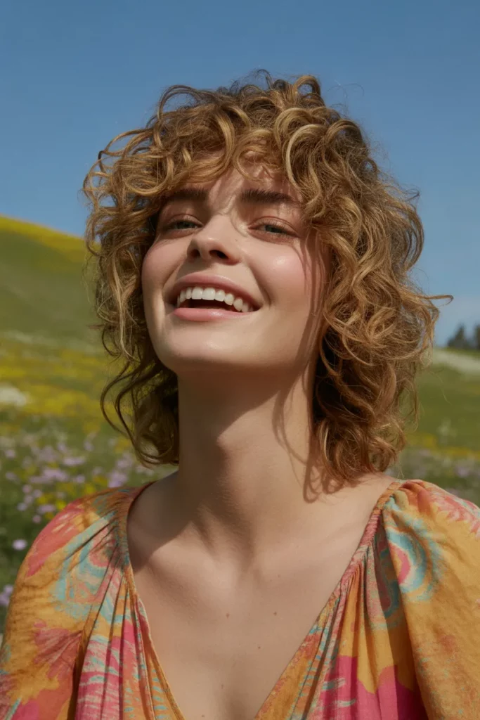 The Curly Shag Wolf Cut