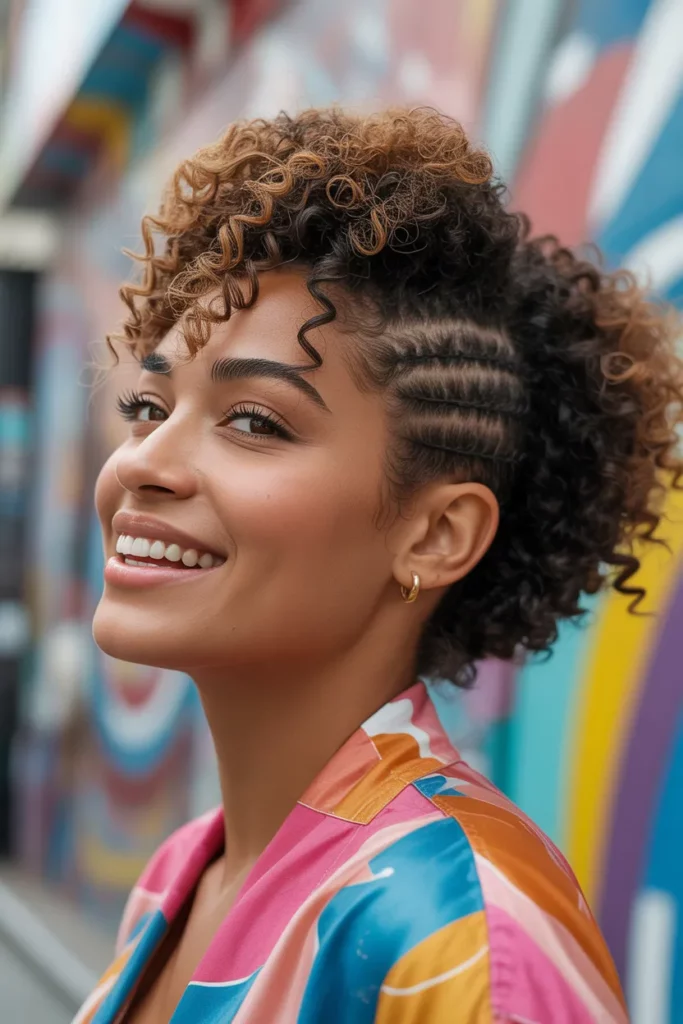 The Curly Textured Frohawk