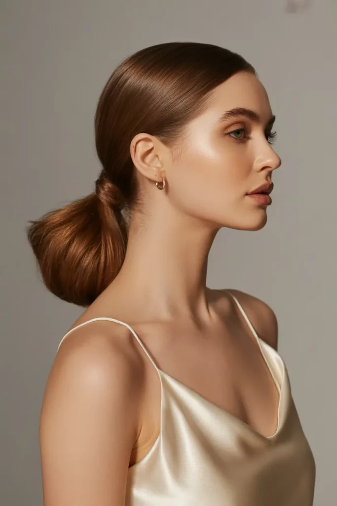 The Elegant Low Ponytail