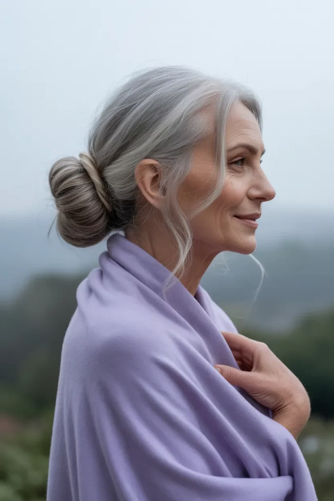 The Elegant Mohawk Bun with Tendrils