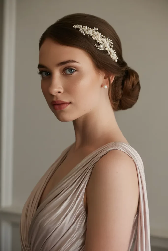 The Embellished Twist with Pearl Pins