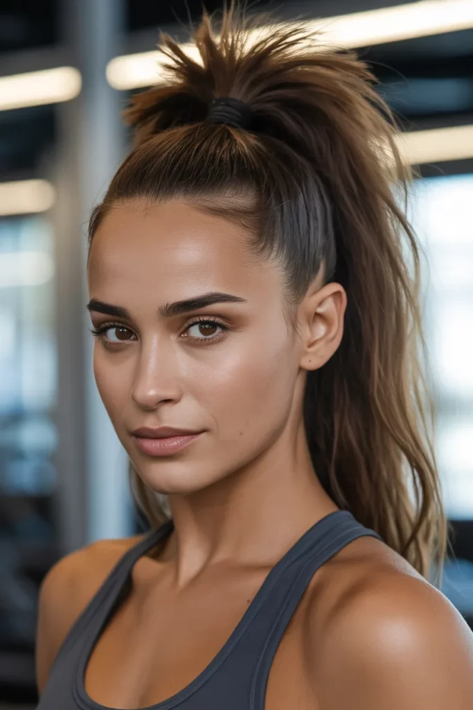 The Faux Hawk Ponytail Updo