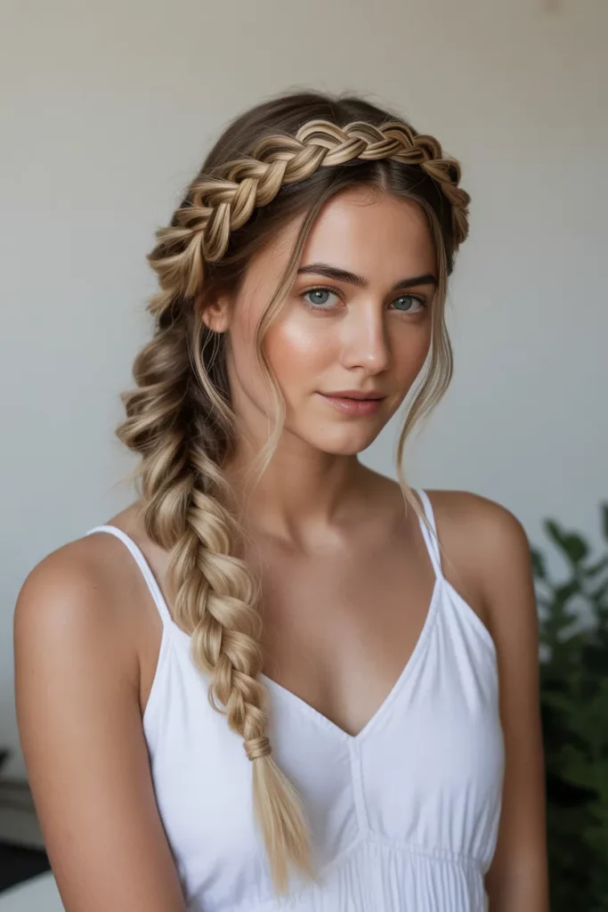 The Fishtail Halo Braid