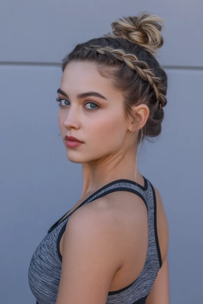The French Braid Pony Bun